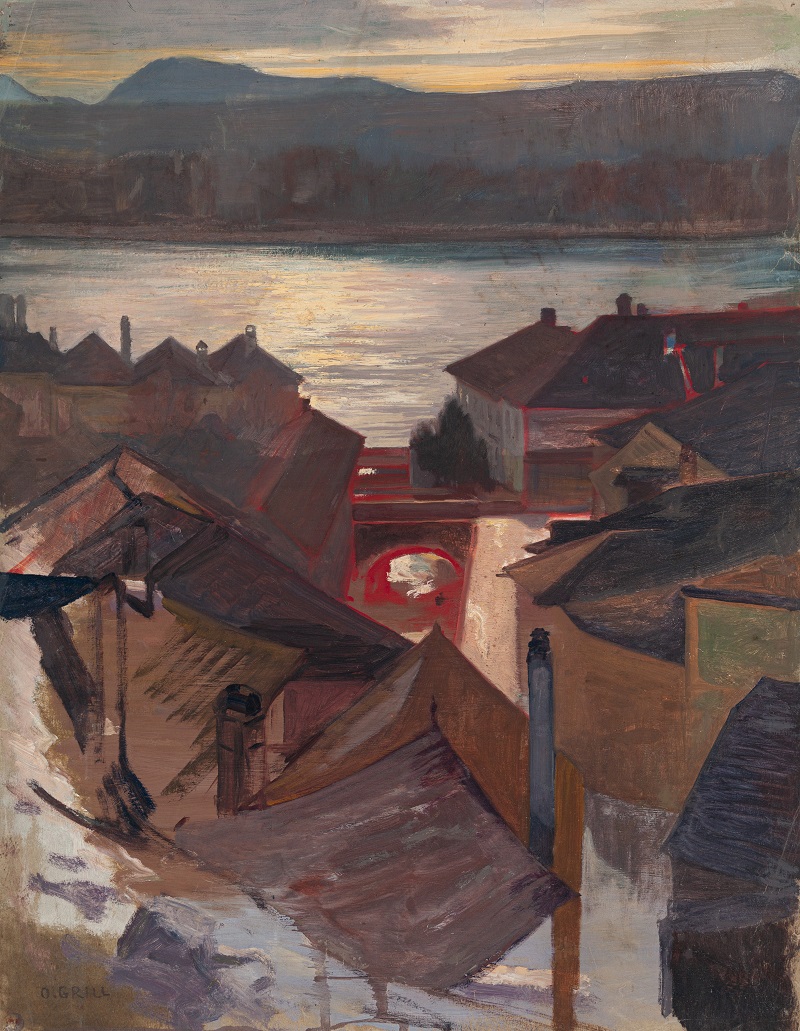 Blick ueber Stein a.d.Donau60x46 Kopie