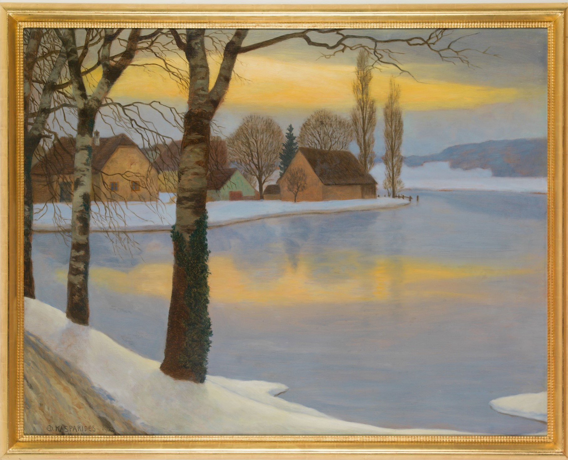 Kasparides Daemmerung am See